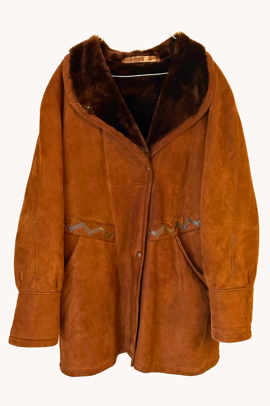 Manteau peau lainée T.42