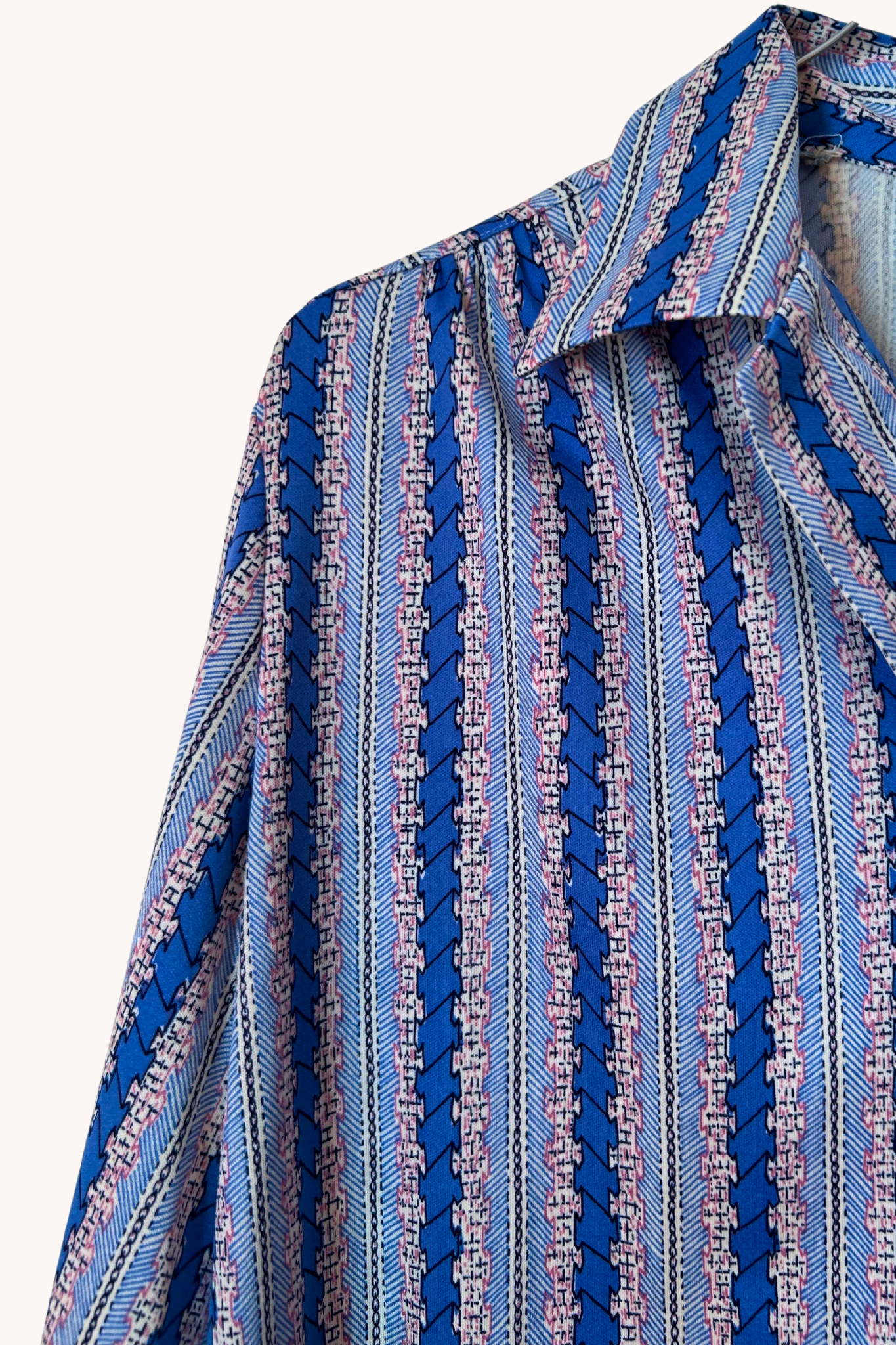 Chemise bleue 70s T.42