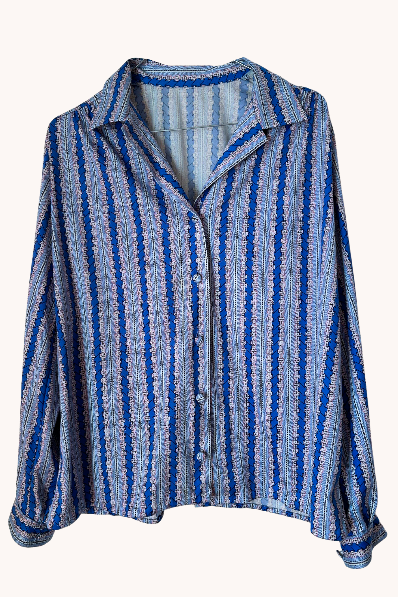 Chemise bleue 70s T.42