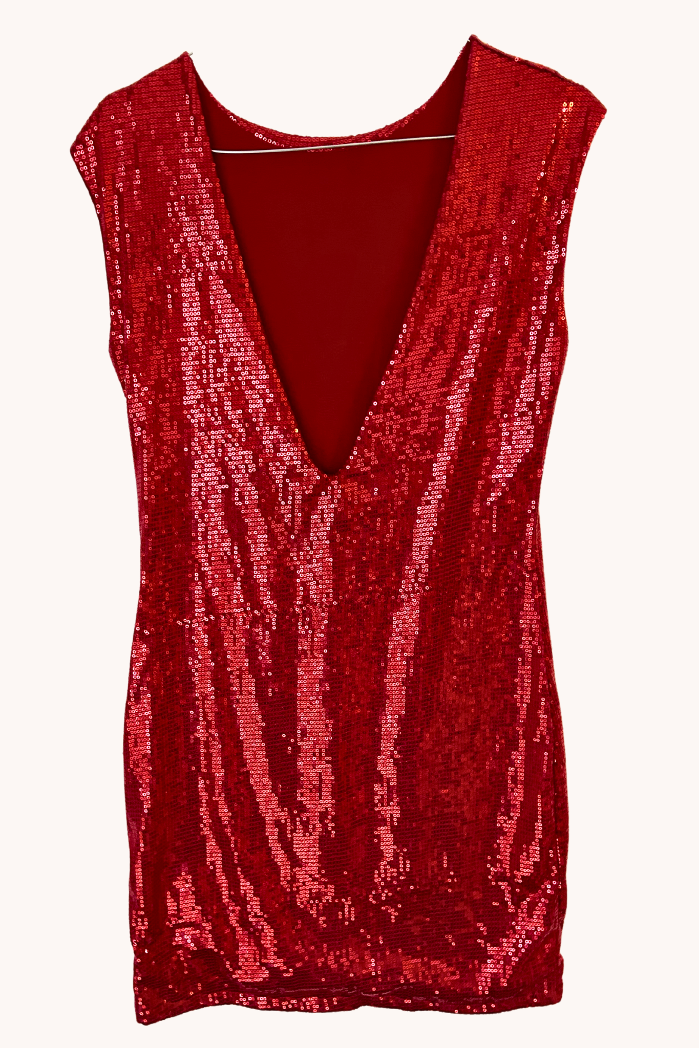 Robe en sequins rouge Taille S