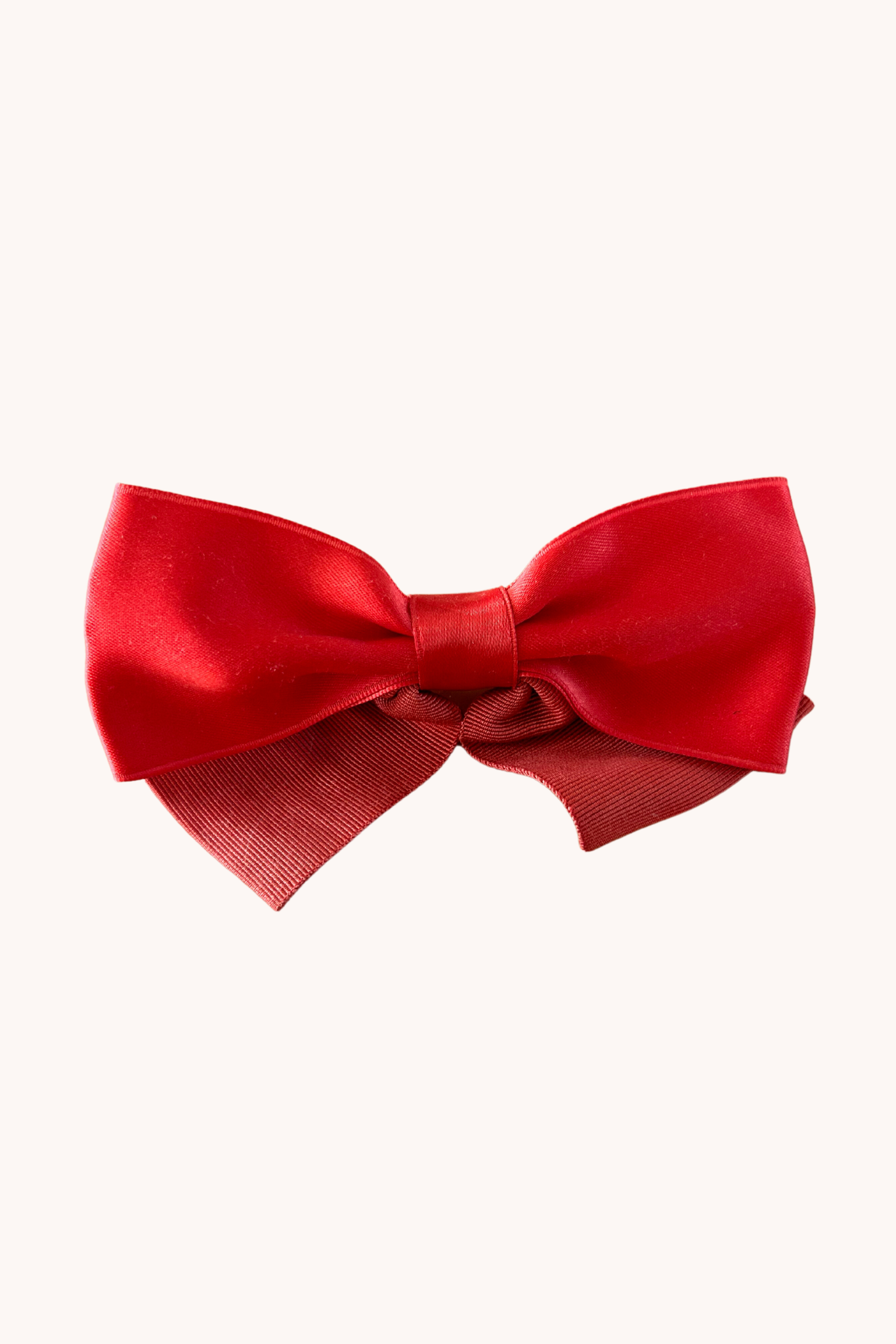 Barrette noeud rouge