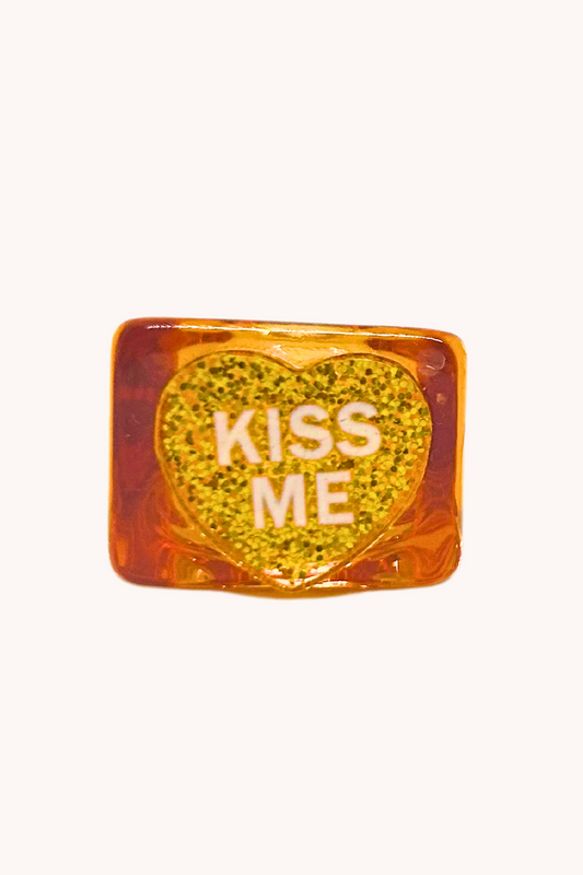 Bague orange Kiss Me