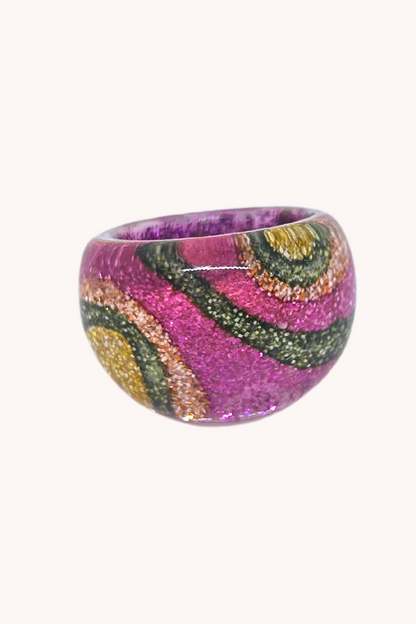 Bague rose psyché