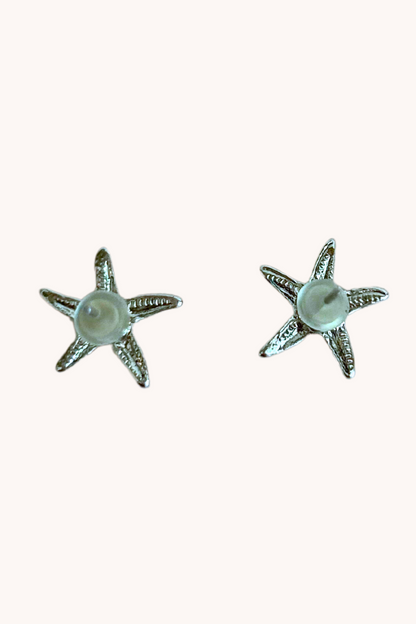 Boucles d'oreilles étoile de mer (oreilles percées)