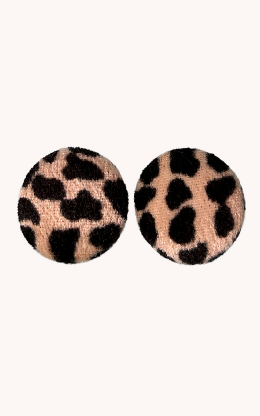 Boucles d'oreilles léopard (clip)