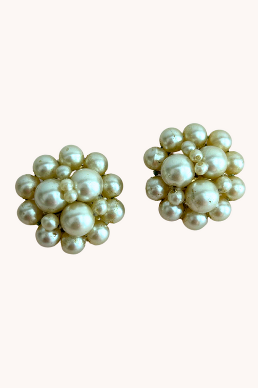 Boucles d'oreilles perles (clip)