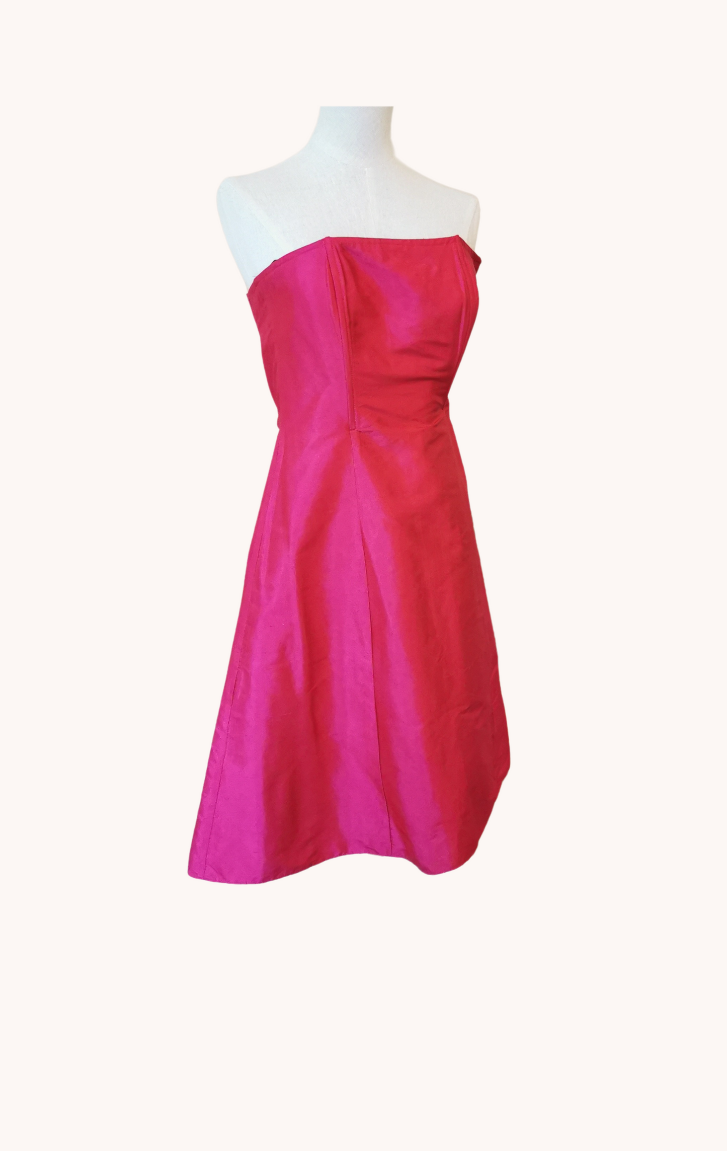 Robe bustier fushia T.34